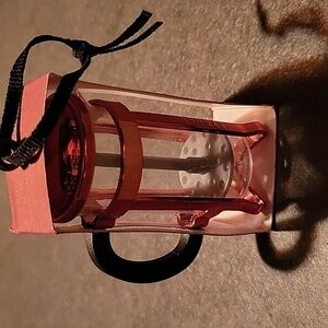 Starbucks NWT Rare EU Red French Press Ornanent